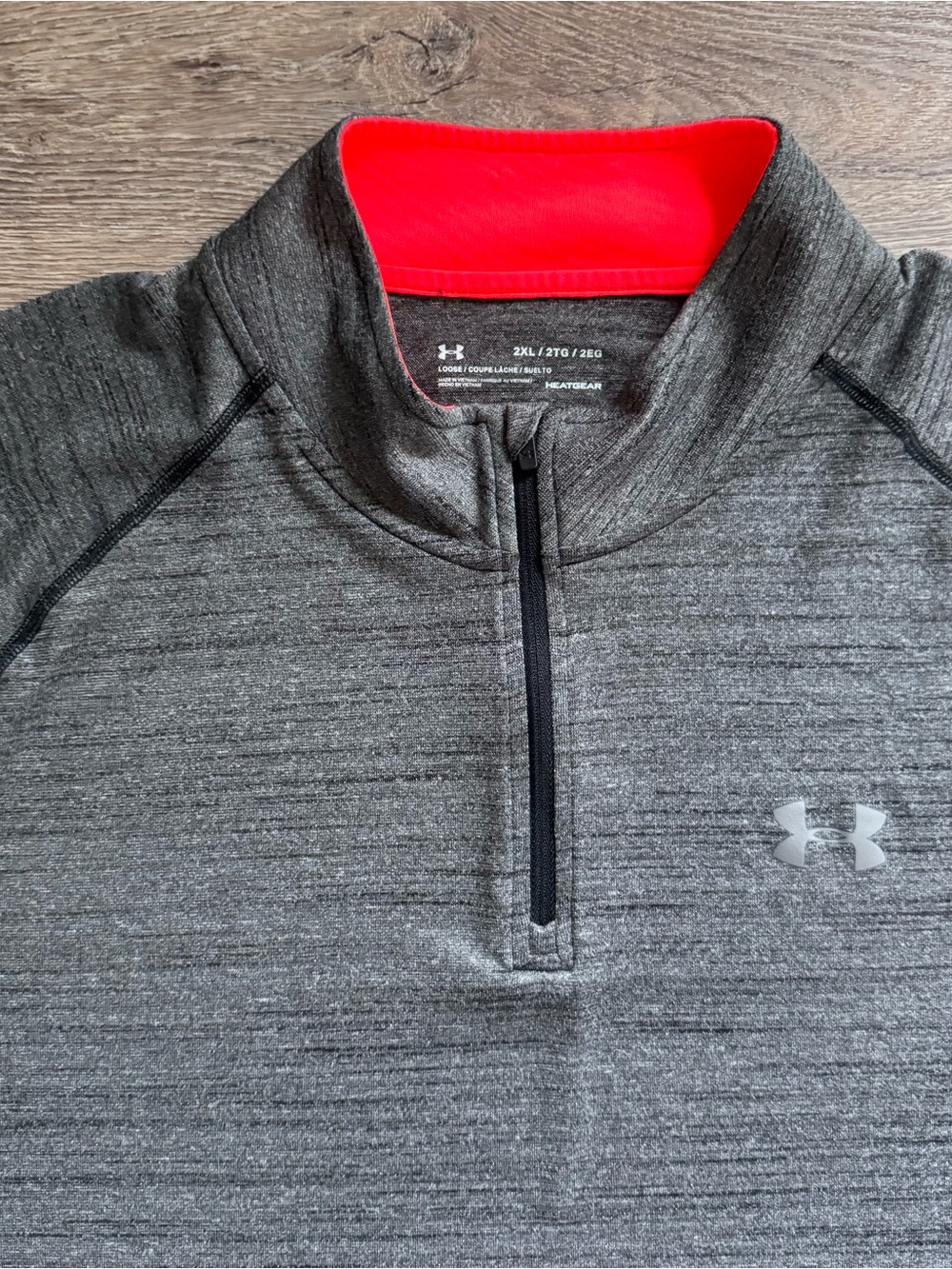 Under Armour Pullover gray quarter zip xxl